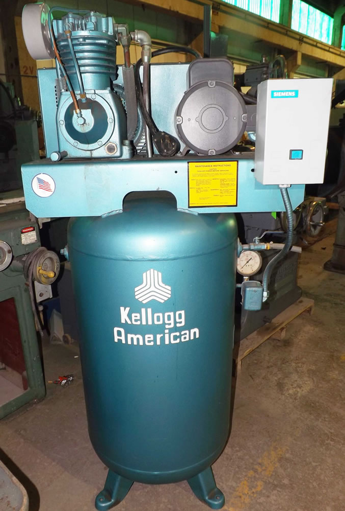 5 HP KELLOGG ... VERTICAL AIR COMPRESSOR